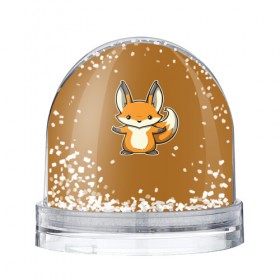 Водяной шар с принтом Дерзкий Лис в Новосибирске, Пластик | Изображение внутри шара печатается на глянцевой фотобумаге с двух сторон | fox | foxes | rude | you | грубый | дерзкий | лис | лиса | лисенок | лисичка | лисы