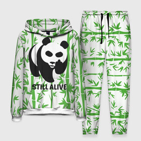 Мужской костюм 3D (с толстовкой) с принтом Still Alive в Новосибирске,  |  | Тематика изображения на принте: alive | bamboo | green | greenpeace | panga | peace | still | бамбук | грин | гринпис | живая | живой | зеленый | мир | панда | панды | пис