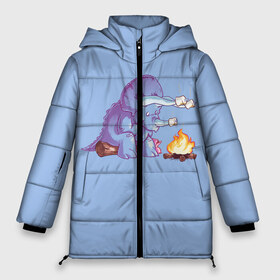 Женская зимняя куртка 3D с принтом Трицератопс у Костра в Новосибирске, верх — 100% полиэстер; подкладка — 100% полиэстер; утеплитель — 100% полиэстер | длина ниже бедра, силуэт Оверсайз. Есть воротник-стойка, отстегивающийся капюшон и ветрозащитная планка. 

Боковые карманы с листочкой на кнопках и внутренний карман на молнии | dino | dinosaur | fire | flame | park | world | динозавр | динозавры | костер | мир | огонь | парк | периода | трицератопс | трицератопсы | юрского