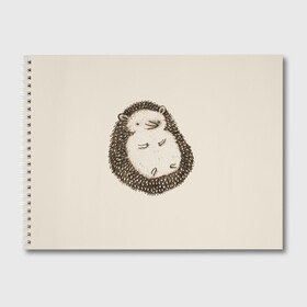Альбом для рисования с принтом Пузико Ежика в Новосибирске, 100% бумага
 | матовая бумага, плотность 200 мг. | cute | hedgehog | hedgehogs | ежи | ежик | ежики | живот | животик | иголки | лапки | милый | пузико | пузо | смешной | ушки