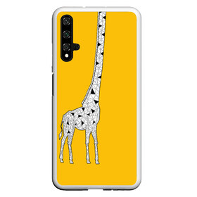 Чехол для Honor 20 с принтом Я Жираф в Новосибирске, Силикон | Область печати: задняя сторона чехла, без боковых панелей | Тематика изображения на принте: animal | desert | giraffe | long | pattern | skin | tall | высокий | длинная | животное | животные | жираф | жирафы | пустыня | узор | шея