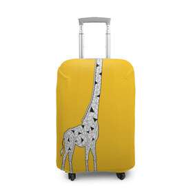 Чехол для чемодана 3D с принтом Я Жираф в Новосибирске, 86% полиэфир, 14% спандекс | двустороннее нанесение принта, прорези для ручек и колес | animal | desert | giraffe | long | pattern | skin | tall | высокий | длинная | животное | животные | жираф | жирафы | пустыня | узор | шея
