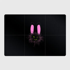 Магнитный плакат 3Х2 с принтом Мрачный Зайчик в Новосибирске, Полимерный материал с магнитным слоем | 6 деталей размером 9*9 см | Тематика изображения на принте: creepy | ear | ears | rabbit | rabbits | scary | spooky | жуткий | зайцы | зайчик | зайчики | заяц | кролик | кролики | мрачный | страшный | ухо | уши | ушки