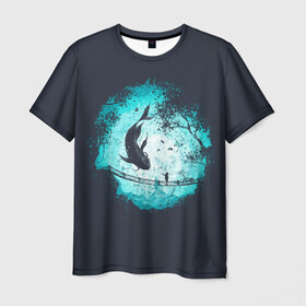 Мужская футболка 3D с принтом Подводный Мир в Новосибирске, 100% полиэфир | прямой крой, круглый вырез горловины, длина до линии бедер | fish | fishes | lake | ocean | river | sea | water | вода | кит | киты | мир | море | озеро | океан | подводный | раба | река | рыбка | рыбки | рыбы