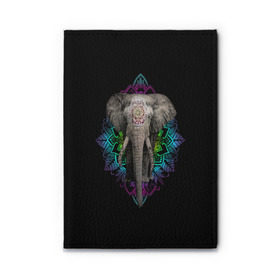 Обложка для автодокументов с принтом Индийский Слон в Новосибирске, натуральная кожа |  размер 19,9*13 см; внутри 4 больших “конверта” для документов и один маленький отдел — туда идеально встанут права | africa | elephant | elephants | india | ornament | pattern | skin | tusks | африка | бивни | индия | кожа | орнамент | слон | слоненок | слоник | слоники | слоны | слонята | узор | хобот