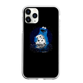 Чехол для iPhone 11 Pro Max матовый с принтом Cookie monster в Новосибирске, Силикон |  | cookie | cookiemonster | delicious | eat | monster | yummy | еда | куки | кукимонстр | монстр | печенье | сладости | улица | улицасезам