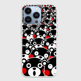 Чехол для iPhone 13 Pro с принтом Узор кумамонов в Новосибирске,  |  | bear | japanese | kumamon | kumamoto | аниме | игрушка | кумамон | кумамото сапурайдзу | медведь | мишка | персонаж | талисман | япония
