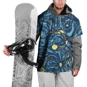 Накидка на куртку 3D с принтом Ван Гог. Звездная Ночь в Новосибирске, 100% полиэстер |  | Тематика изображения на принте: вангог | живопись | искусство | картина | краска | синий | художник