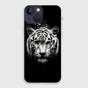 Чехол для iPhone 13 mini с принтом Dark Tiger в Новосибирске,  |  | africa | creepy | dark | desert | predator | scary | tiger | tigers | африка | жуткий | мрачный | пустыня | страшный | тигр | тигренок | тигрица | тигрицы | тигры | тигрята | хищник