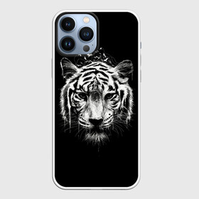 Чехол для iPhone 13 Pro Max с принтом Dark Tiger в Новосибирске,  |  | Тематика изображения на принте: africa | creepy | dark | desert | predator | scary | tiger | tigers | африка | жуткий | мрачный | пустыня | страшный | тигр | тигренок | тигрица | тигрицы | тигры | тигрята | хищник