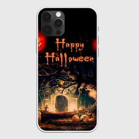 Чехол для iPhone 12 Pro с принтом Halloween в Новосибирске, силикон | область печати: задняя сторона чехла, без боковых панелей | аниме | ведьма | девушка | зомби | ирландия | кладбище | колдун | кости | кошки | летучие | луна | мертвец | мёртвые | монстры | мыши | ночь | оборотни | пауки | паутина | подарок | праздник | свет | свечи