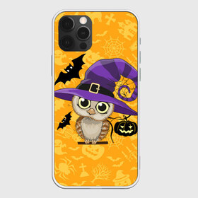 Чехол для iPhone 12 Pro Max с принтом Совушка и хэллоуин в Новосибирске, Силикон |  | Тематика изображения на принте: halloween | летучая мышь | подарок на хэллоуин | прикольная сова | сова | сова и хэллоуин | совушка | тыква | тыква на хэллоуин | хэллоуин