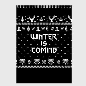 Скетчбук с принтом ВЕДЬМАК НОВОГОДНИЙ в Новосибирске, 100% бумага
 | 48 листов, плотность листов — 100 г/м2, плотность картонной обложки — 250 г/м2. Листы скреплены сверху удобной пружинной спиралью | christmas | hunter | snow | the witcher | wild hunt | winter | winter is coming | ведьмак | геральт | дикая охота | зима близко | монстры | новогодний | новый год | охотник | снег | трисс | цири