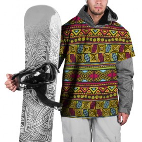 Накидка на куртку 3D с принтом Этнический орнамент в Новосибирске, 100% полиэстер |  | африка | геометрия | индия | орнамент | узор | этно