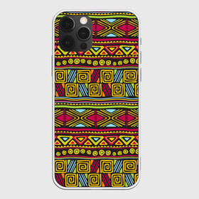 Чехол для iPhone 12 Pro с принтом Этнический орнамент в Новосибирске, силикон | область печати: задняя сторона чехла, без боковых панелей | африка | геометрия | индия | орнамент | узор | этно
