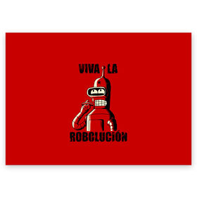 Поздравительная открытка с принтом Роболюция в Новосибирске, 100% бумага | плотность бумаги 280 г/м2, матовая, на обратной стороне линовка и место для марки
 | all | bender | doctor | futurama | humans | kill | mult | robot | simpsons | space | trust | zoidberg | бендер | зойдберг | космос | мульт | мультик | мультфильм | робот | симпсоны | футурама