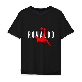 Мужская футболка хлопок Oversize с принтом Ronaldo в Новосибирске, 100% хлопок | свободный крой, круглый ворот, “спинка” длиннее передней части | champion | cr7 | cristiano | game | goal | italy | juventus | madrid | real | ronaldo | spain | team | буффон | гол | дибала | золотой мяч | игрок | испания | италия | криштиану | мадрид | португалия | реал | роналду | спорт | тренер | футбол | 