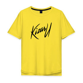 Мужская футболка хлопок Oversize с принтом KIZARU в Новосибирске, 100% хлопок | свободный крой, круглый ворот, “спинка” длиннее передней части | kizaru | logo | rap | лого | реп | репер