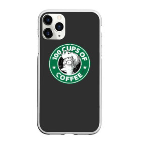 Чехол для iPhone 11 Pro матовый с принтом 100 cups of coffee в Новосибирске, Силикон |  | coffee | express | fry | futurama | future | leela | philip | planet | turanga | zoidberg | бендер | будущее | джей | зойдберг | кофе | лила | родригес | сгибальщик | туранга | филип | фрай | футурама