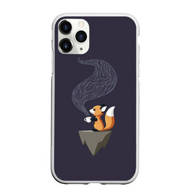 Чехол для iPhone 11 Pro матовый с принтом Coffee Fox в Новосибирске, Силикон |  | coffee | cute | fox | foxes | ginger | tail | забавная | кофе | кофеёк | кофеёчек | лис | лиса | лисица | лисицы | лисичка | лисички | лисы | милая | рыжая | рыжие | смешная | фыр | хвост | хвосты