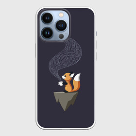 Чехол для iPhone 13 Pro с принтом Coffee Fox в Новосибирске,  |  | coffee | cute | fox | foxes | ginger | tail | забавная | кофе | кофеёк | кофеёчек | лис | лиса | лисица | лисицы | лисичка | лисички | лисы | милая | рыжая | рыжие | смешная | фыр | хвост | хвосты