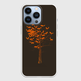 Чехол для iPhone 13 Pro с принтом Дерево Лисиц в Новосибирске,  |  | cute | fox | foxes | ginger | tail | tree | trees | дерево | деревья | забавная | лис | лиса | лисица | лисицы | лисичка | лисички | лисы | милая | рыжая | рыжие | смешная | фыр | хвост | хвосты