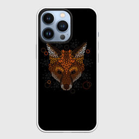Чехол для iPhone 13 Pro с принтом Лиса из Листьев в Новосибирске,  |  | cute | fox | foxes | ginger | leaves | tail | забавная | лис | лиса | лисица | лисицы | лисичка | лисички | лист | листочки | листочная | листья | лисы | милая | рыжая | рыжие | смешная | фыр | хвост | хвосты