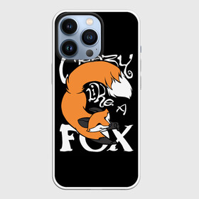 Чехол для iPhone 13 Pro с принтом Crazy Like a Fox в Новосибирске,  |  | crazy | cute | fox | foxes | ginger | like | tail | безумие | безумная | забавная | лис | лиса | лисица | лисицы | лисичка | лисички | лисы | милая | рыжая | рыжие | смешная | фыр | хвост | хвосты