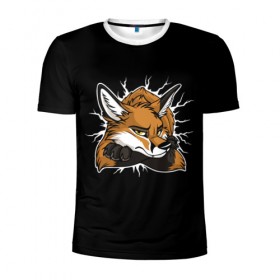 Мужская футболка 3D спортивная с принтом Лис Уверен в Себе в Новосибирске, 100% полиэстер с улучшенными характеристиками | приталенный силуэт, круглая горловина, широкие плечи, сужается к линии бедра | cute | fox | foxes | ginger | tail | забавная | лис | лиса | лисица | лисицы | лисичка | лисички | лисы | милая | рыжая | рыжие | смешная | фыр | хвост | хвосты