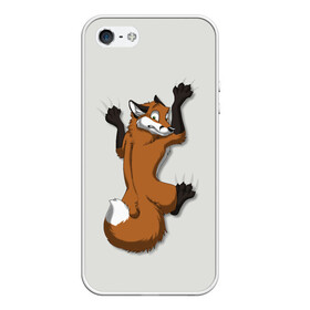 Чехол для iPhone 5/5S матовый с принтом Лис Вцепился в Новосибирске, Силикон | Область печати: задняя сторона чехла, без боковых панелей | cute | fox | foxes | ginger | tail | вцепился | забавная | капаркается | лис | лиса | лисица | лисицы | лисичка | лисички | лисы | милая | рыжая | рыжие | смешная | фыр | хвост | хвосты