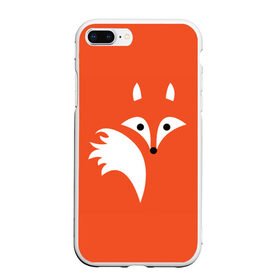 Чехол для iPhone 7Plus/8 Plus матовый с принтом Лисичка в Новосибирске, Силикон | Область печати: задняя сторона чехла, без боковых панелей | Тематика изображения на принте: cute | fox | foxes | ginger | tail | забавная | лис | лиса | лисица | лисицы | лисичка | лисички | лисы | милая | рыжая | рыжие | смешная | фыр | хвост | хвосты