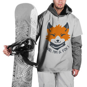 Накидка на куртку 3D с принтом Hello Fox в Новосибирске, 100% полиэстер |  | cute | fox | foxes | ginger | hello | tail | забавная | лис | лиса | лисица | лисицы | лисичка | лисички | лисы | милая | привет | рыжая | рыжие | смешная | фыр | хвост | хвосты
