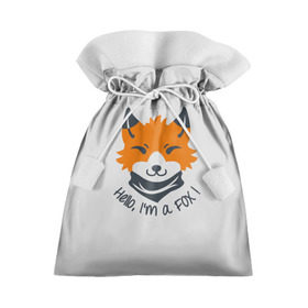 Подарочный 3D мешок с принтом Hello Fox в Новосибирске, 100% полиэстер | Размер: 29*39 см | cute | fox | foxes | ginger | hello | tail | забавная | лис | лиса | лисица | лисицы | лисичка | лисички | лисы | милая | привет | рыжая | рыжие | смешная | фыр | хвост | хвосты