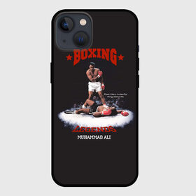 Чехол для iPhone 13 с принтом Мухамед Али в Новосибирске,  |  | boxing | muhammad ali | sport | бокс | боксер | легенда | мухамед али | спорт
