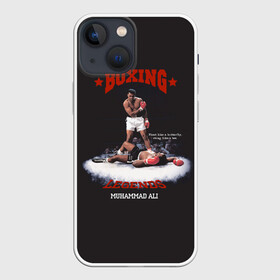 Чехол для iPhone 13 mini с принтом Мухамед Али в Новосибирске,  |  | boxing | muhammad ali | sport | бокс | боксер | легенда | мухамед али | спорт