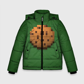 Зимняя куртка для мальчиков 3D с принтом Minecraft Печенька в Новосибирске, ткань верха — 100% полиэстер; подклад — 100% полиэстер, утеплитель — 100% полиэстер | длина ниже бедра, удлиненная спинка, воротник стойка и отстегивающийся капюшон. Есть боковые карманы с листочкой на кнопках, утяжки по низу изделия и внутренний карман на молнии. 

Предусмотрены светоотражающий принт на спинке, радужный светоотражающий элемент на пуллере молнии и на резинке для утяжки | Тематика изображения на принте: cookies | craft | creeper | mine | minecraft | miner | online | skeleton | sword | tnt | world | zombie | зомби | игра | игры | кирка | крипер | майнер | майнкрафт | меч | мир | онлайн | печенье | печенька | скелетон