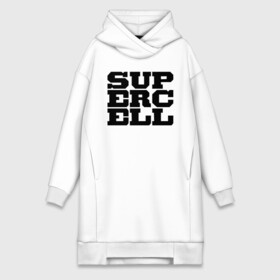 Платье-худи хлопок с принтом SUPERCELL в Новосибирске,  |  | supercell | игра | клеш | клэш | суперселл