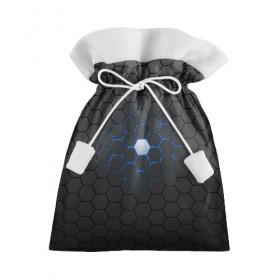 Подарочный 3D мешок с принтом Гексагон в Новосибирске, 100% полиэстер | Размер: 29*39 см | Тематика изображения на принте: hexagon | metal | pattern | steel | гексагон | метал | паттерн | сталь | текстуры | шестиугольник