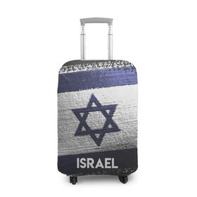 Чехол для чемодана 3D с принтом Israel(Израиль) в Новосибирске, 86% полиэфир, 14% спандекс | двустороннее нанесение принта, прорези для ручек и колес | israel | urban | город | израиль | мир | путешествие | символика | страны | флаг