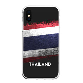 Чехол для iPhone XS Max матовый с принтом Тайланд(Thailand) в Новосибирске, Силикон | Область печати: задняя сторона чехла, без боковых панелей | thailand | urban | город | мир | путешествие | символика | страны | таиланд | флаг