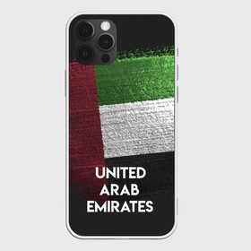Чехол для iPhone 12 Pro с принтом Арабские Эмираты в Новосибирске, силикон | область печати: задняя сторона чехла, без боковых панелей | urban | город | мир | путешествие | символика | страны | флаг