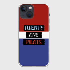 Чехол для iPhone 13 mini с принтом Twenty one pilots в Новосибирске,  |  | 21 pilots | josh dun | music | rock | twenty one pilots | tyler joseph | джош дан | музыка | рок | тайлер джозеф