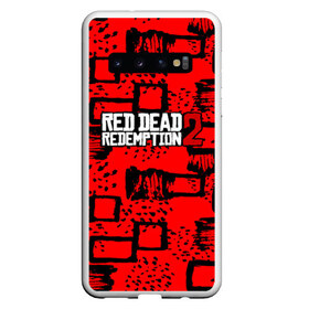 Чехол для Samsung Galaxy S10 с принтом red dead redemption 2 в Новосибирске, Силикон | Область печати: задняя сторона чехла, без боковых панелей | game | red dead | red dead redemption 2 | redemption 2 | rockstar games | бандиты | дикий запад | игры | ковбои | оружие