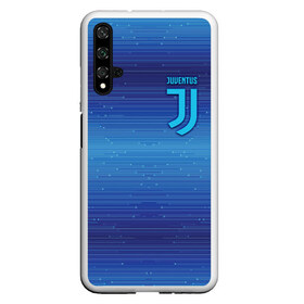 Чехол для Honor 20 с принтом Juventus new uniform в Новосибирске, Силикон | Область печати: задняя сторона чехла, без боковых панелей | Тематика изображения на принте: club | football | juventus | белый | италия | клуб | форма | черный | ювентус