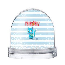 Снежный шар с принтом Fairy Tail в Новосибирске, Пластик | Изображение внутри шара печатается на глянцевой фотобумаге с двух сторон | anime | cat | fairy tail | happy | аниме | животные | кот | сёнэн | хвост феи | хэппи