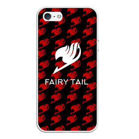 Чехол для iPhone 5/5S матовый с принтом Fairy Tail в Новосибирске, Силикон | Область печати: задняя сторона чехла, без боковых панелей | anime | fairy tail | аниме | сёнэн | хвост феи
