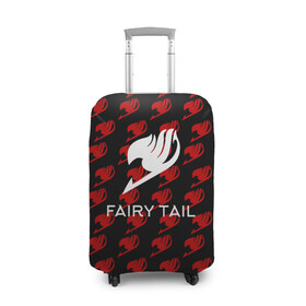 Чехол для чемодана 3D с принтом Fairy Tail в Новосибирске, 86% полиэфир, 14% спандекс | двустороннее нанесение принта, прорези для ручек и колес | anime | fairy tail | аниме | сёнэн | хвост феи