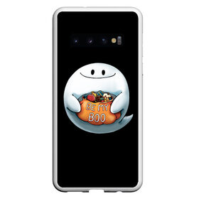Чехол для Samsung Galaxy S10 с принтом Be my Boo в Новосибирске, Силикон | Область печати: задняя сторона чехла, без боковых панелей | candy | deliciouse | ghost | halloween | night | pumpkin | spirit | treat | trick | вкусняшки | гадость | дух | конфеты | ночь | приведение | призрак | сладости | тыква | хеллоуин | хэллоуин