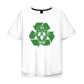 Мужская футболка хлопок Oversize с принтом Экология в Новосибирске, 100% хлопок | свободный крой, круглый ворот, “спинка” длиннее передней части | pharaoh | глеб голубин | фара | фараон | фараох