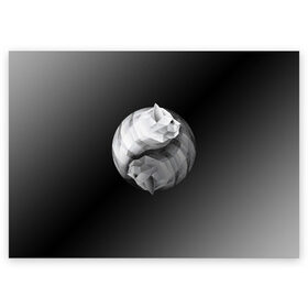 Поздравительная открытка с принтом Янь Янь Котики в Новосибирске, 100% бумага | плотность бумаги 280 г/м2, матовая, на обратной стороне линовка и место для марки
 | Тематика изображения на принте: cat | cats | jang | jing | kitten | kitty | pussy | инь | кот | котенок | котик | котики | коты | котята | кошка | кошки | янь
